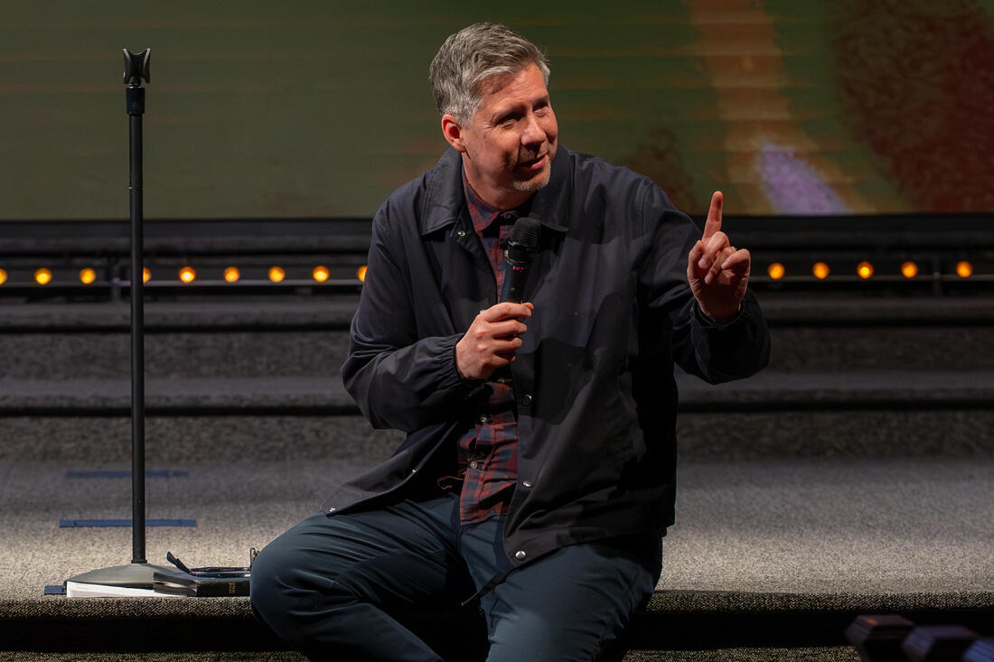 Teaching from the edge of the stage